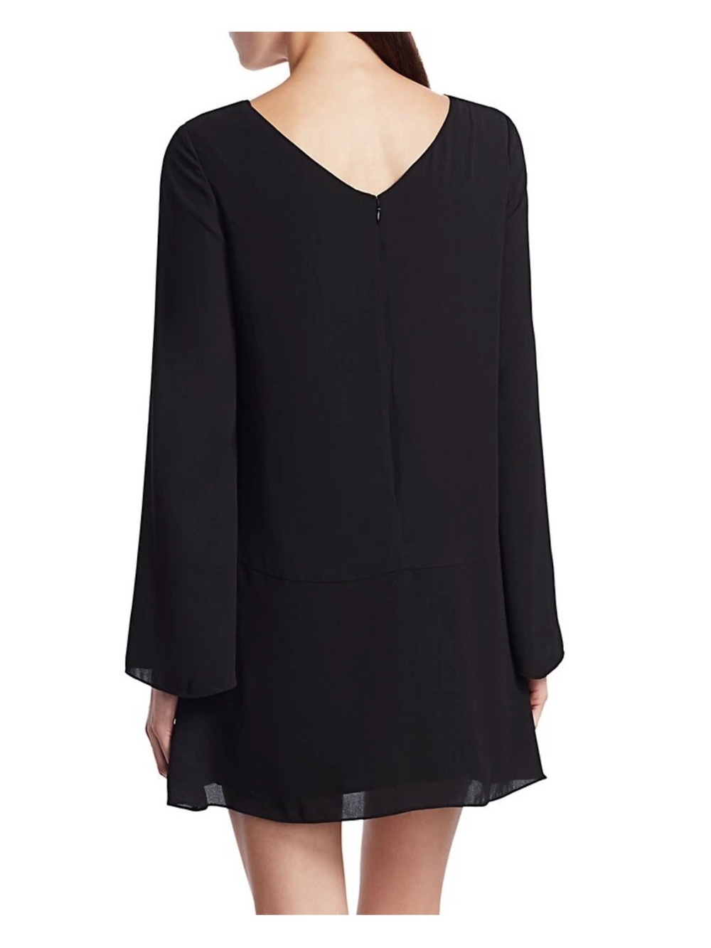 CINQ A SEPT CECIL TWIST FRONT LONG SLEEVE MINI DRESS 10 - Picture 2 of 7